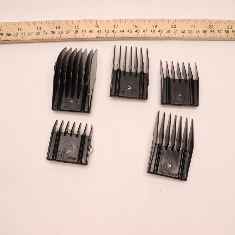 (5-Pcs) Miaco Universal Clipper Guide Comb Guard Set - Missing 3/4" & 7/8" Sizes