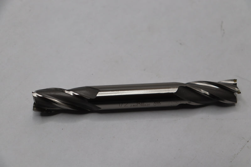 OSG Double End Square Mill 4 Flutes Cobalt High Speed Steel 1/2" 5431100