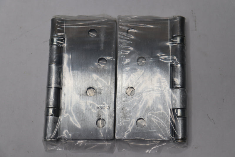 (2-Pk) Hager Full Mortise Ball Bearing Residential Steel Hinge Square Corners