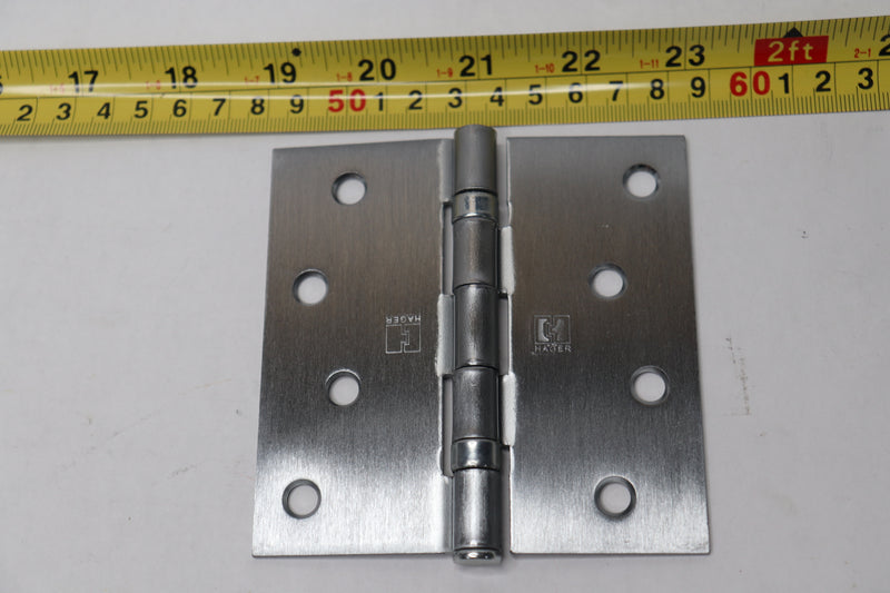 (2-Pk) Hager Full Mortise Ball Bearing Residential Steel Hinge Square Corners