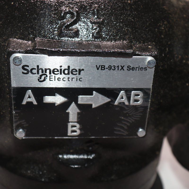 Schneider Electric Globe Valve 125 Psi 2-1/2" VB931X