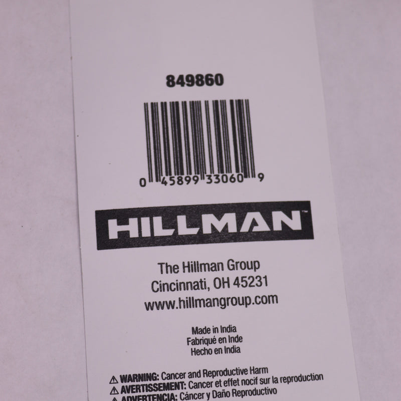 Hillman Letter F Durable Vinyl Black 5"L x 2-1/4"W 849860