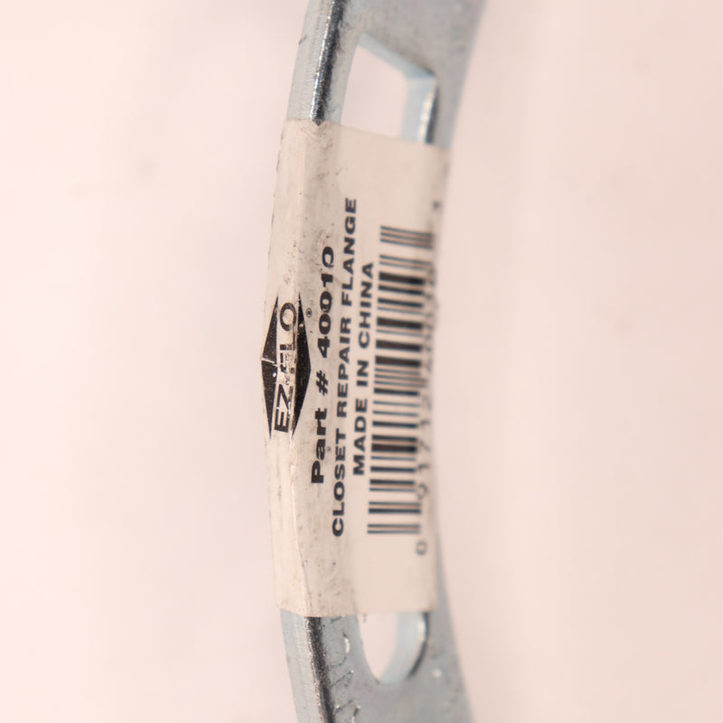 Ez-Flo Universal Fit Closet Repair Flange Zinc Plated Silver 1/4" Thick 40010