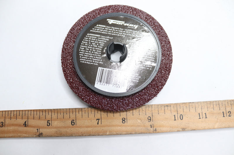 (3-Pk) Forney Sanding Disc Coated Extra Coarse 24 Grit 4-1/2" Dia x 7/8" Arbor