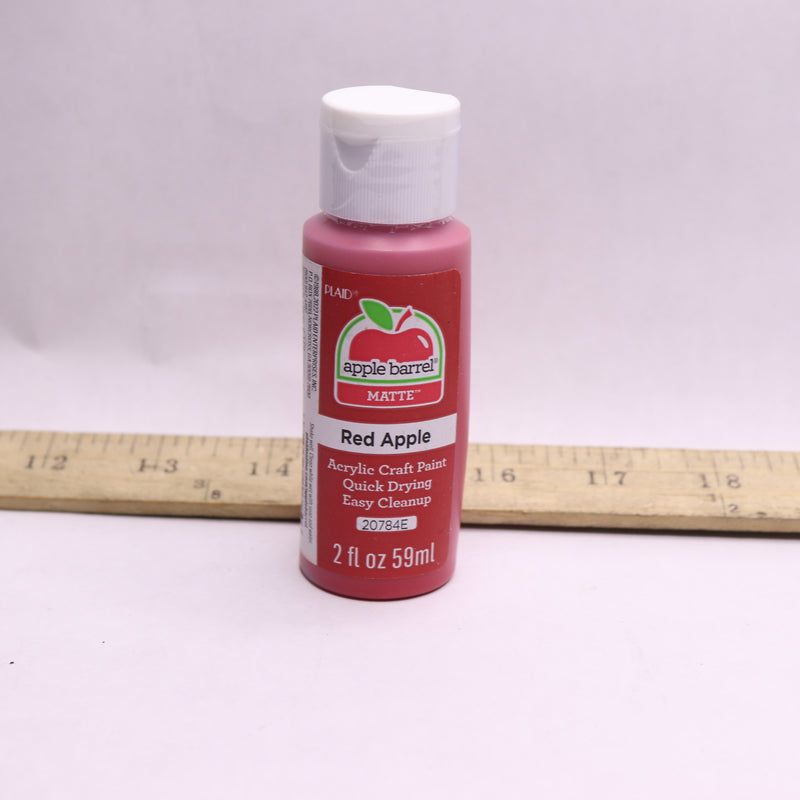 Apple Barrel Acrylic Paint Red Apple Matte 2 Ounce 20784E