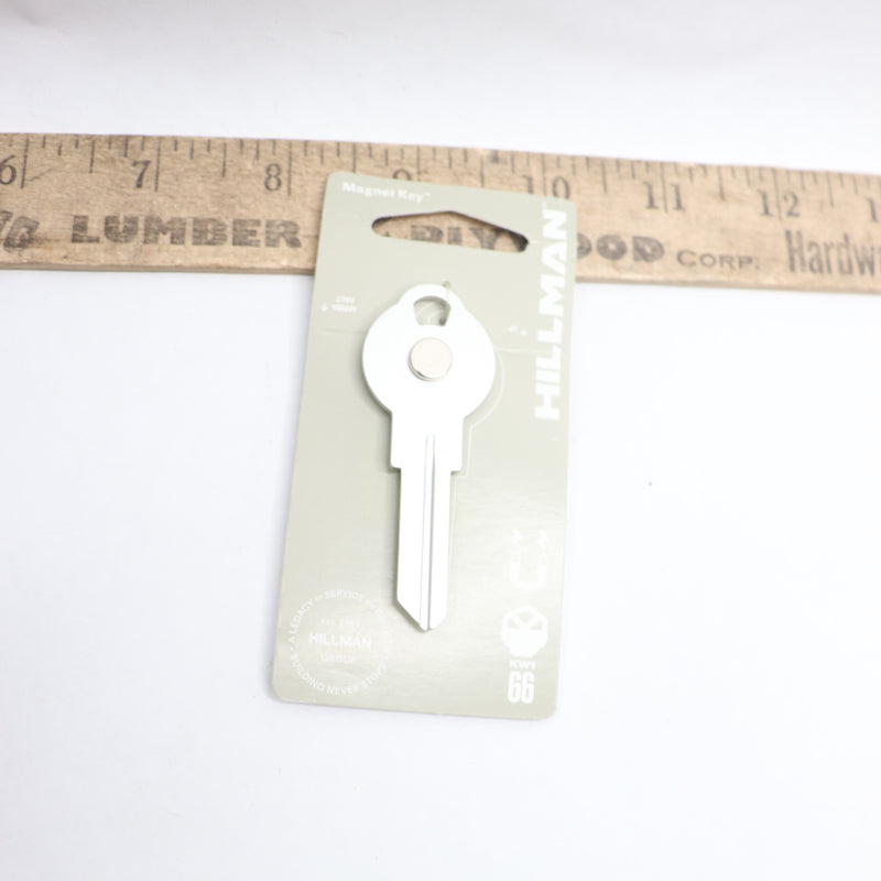 Hillman Magnet Key Sticks to Steel 66 KW1 Silver 84081
