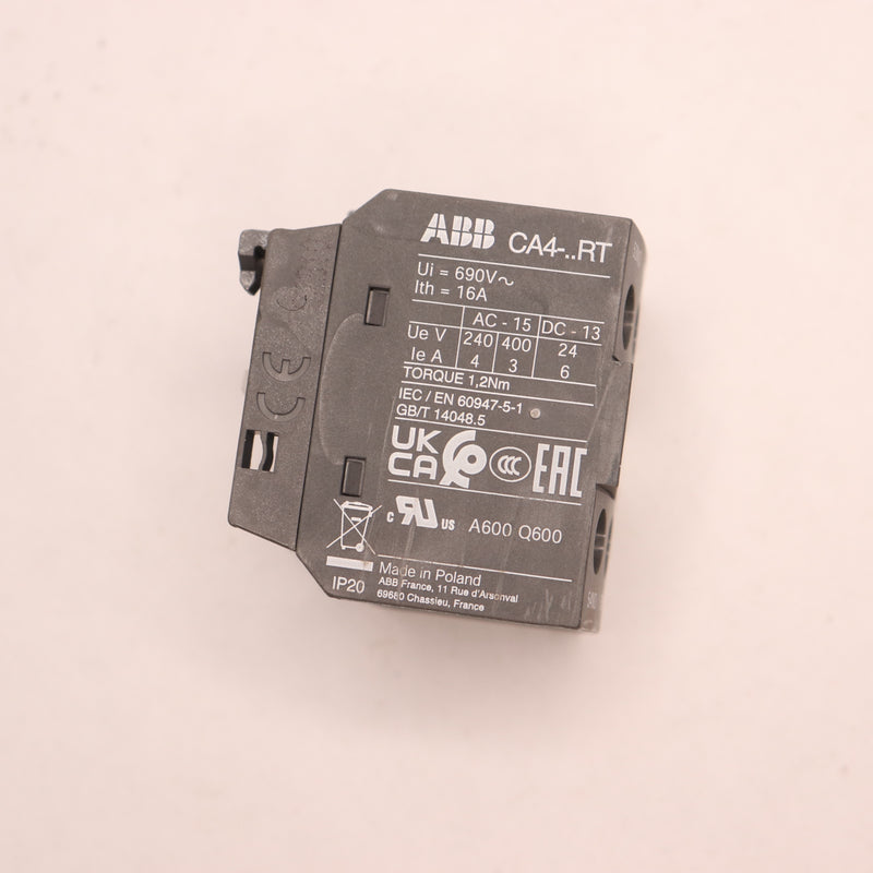 ABB Auxillary Contact Block 690V 16A CA4-22NRT