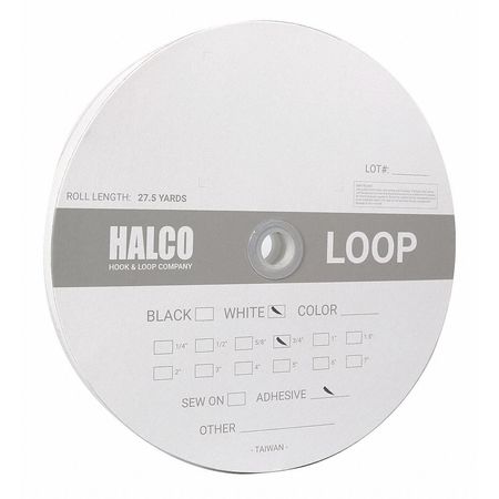 Halco Rubber PSA Loop 4-Rub White 3/4" x 27.5-yd. 630-1