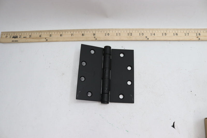 Hager Flat Black Hinge 4.5" x 4.5" 010293