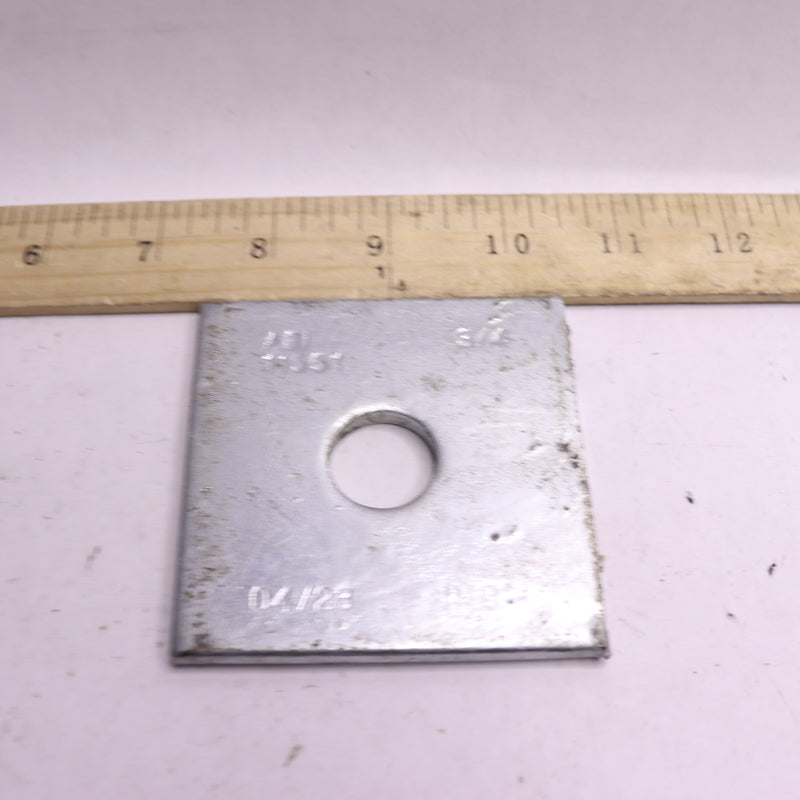 Abi Square Washer 1018 Steel For 3/4" Bolt - 1/4" X 3" 11551