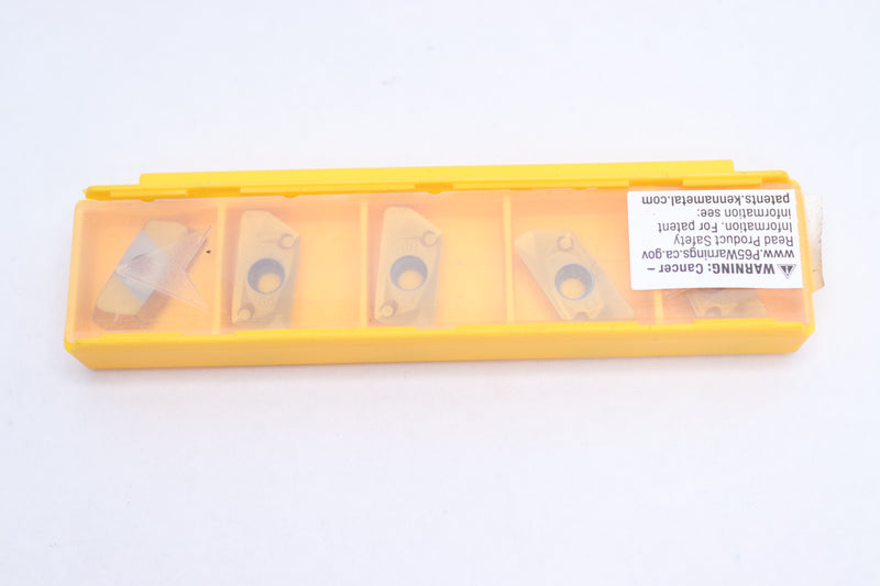 (5-Pk) Kennametal Milling Insert TiAlN 0.1772 ″Thick 0.3291″ Wide