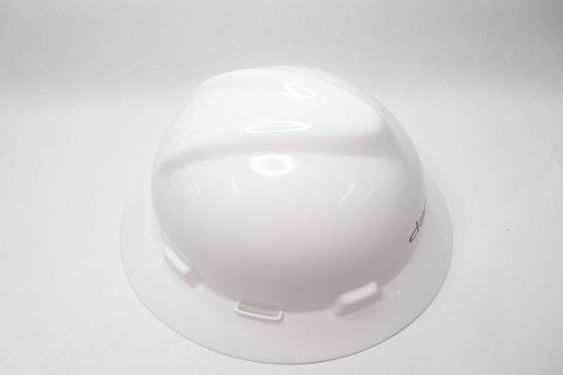 MSA Hard Hat Full Brim Polyethylene White 495736 Promotional Branding
