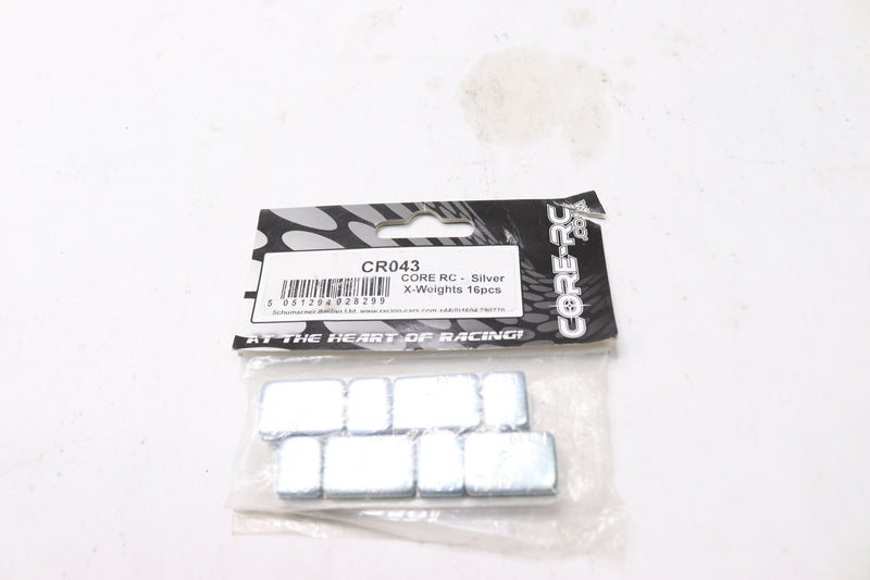 (16-Pk) Core-RC X-Weight Set Zinc Silver CR043
