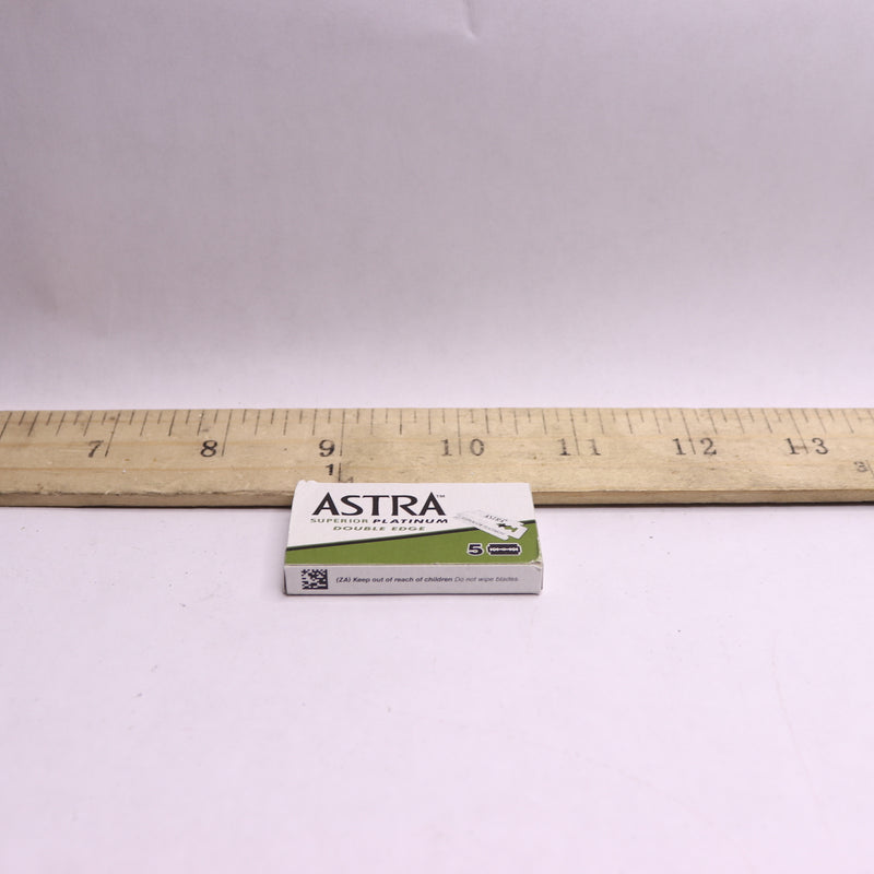 (5-Pk) Astra Platinum Double Edge Safety Razor Blades