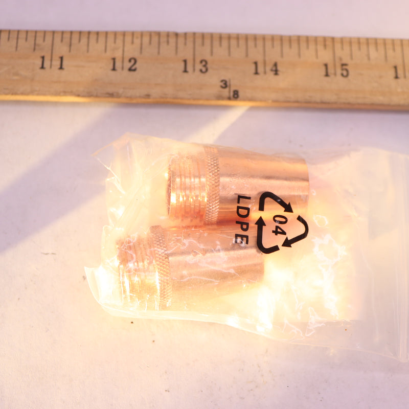 (2-Pk) Coarse Threaded Nozzle Copper 5/8" Bore Dia. 64002716