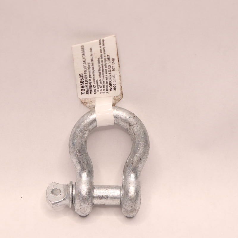 Campbell Screw Pin Anchor Shackle Clevis Carbon Steel 3/8" T9640635