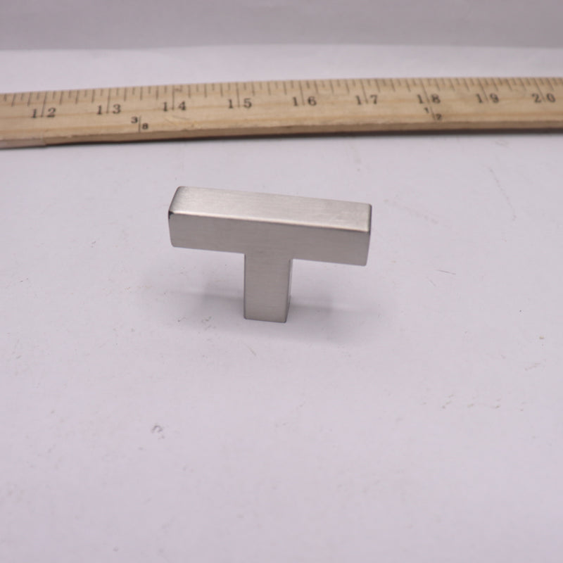 Probrico Single Hole Square Cabinet Knob Brushed Nickel Stainless Steel 2"