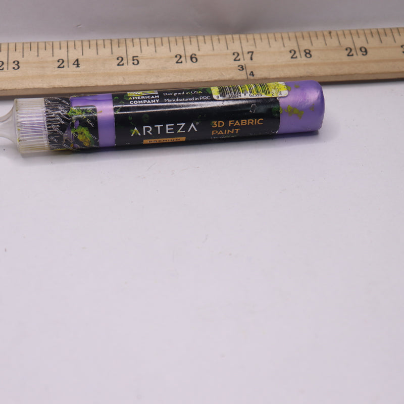Arteza 3D Paint Fabric Metallic Amethyst Purple 29ml A312