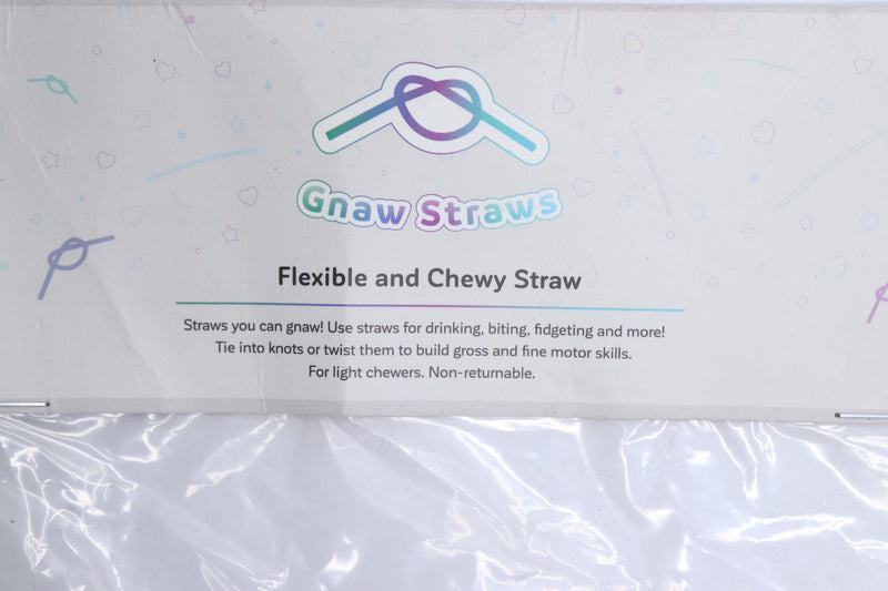(3-Pk) Gnaw Straws Chewable Sipping Straws For Sensory Seekers Kids with Autism