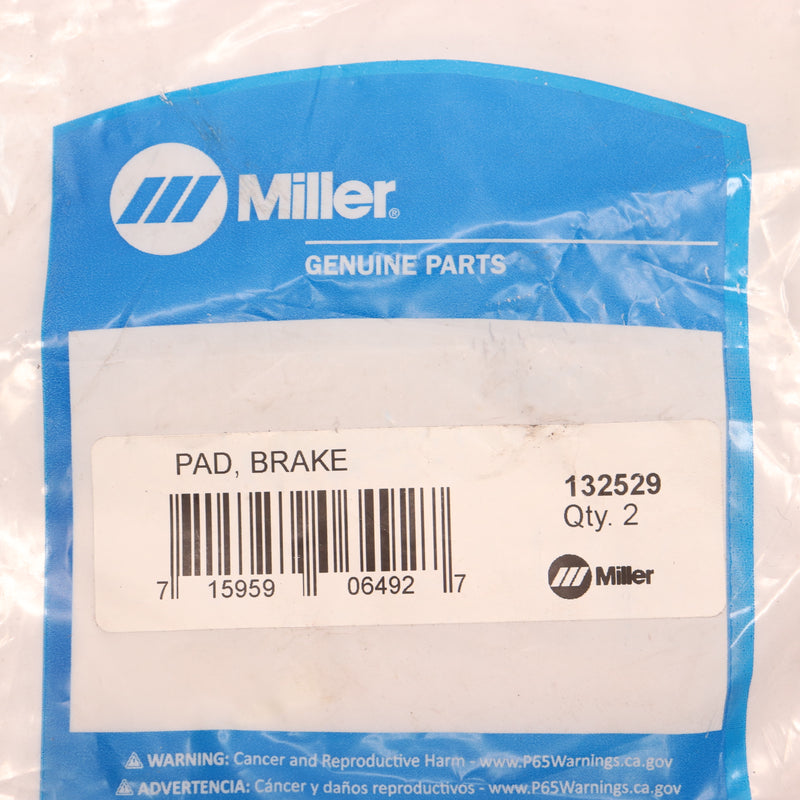 (2-Pk) Miller Rear Pad Break Replacement 132529