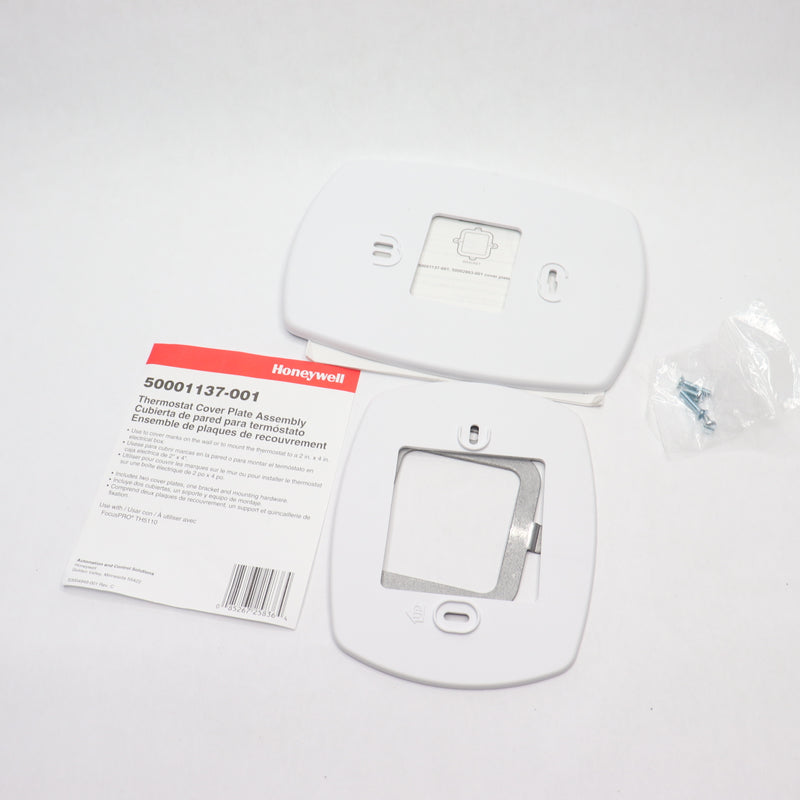 Honeywell Cover Plate Plastic White 50001137-001