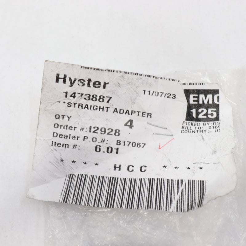 Hyster Connector Straight Adapter 1-1/16" 1473887