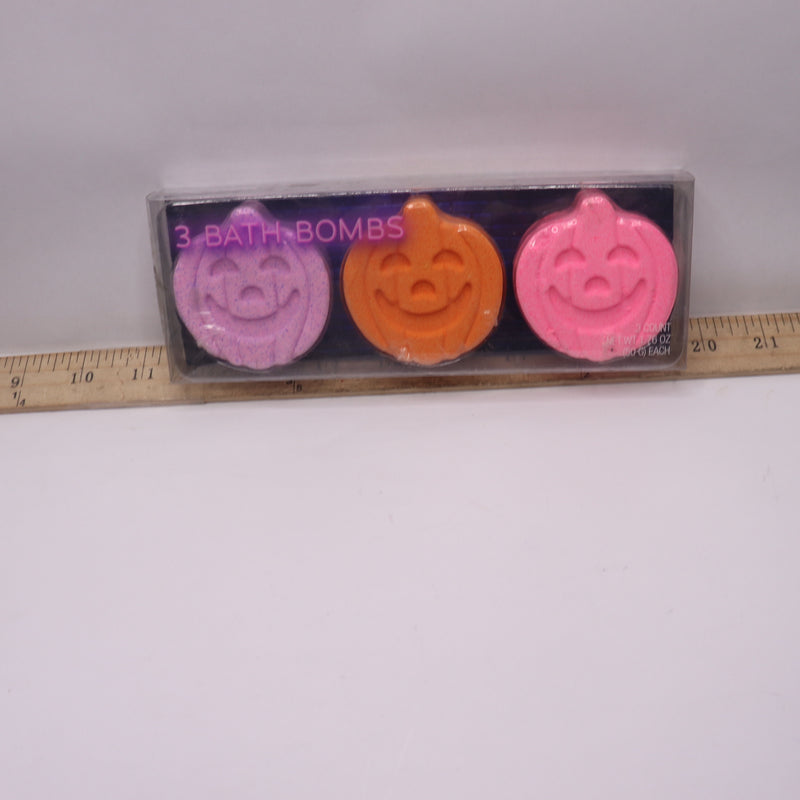 (3-Pk) Halloween Jack-O-Lantern Pumpkin Bath Bombs K7-G007021