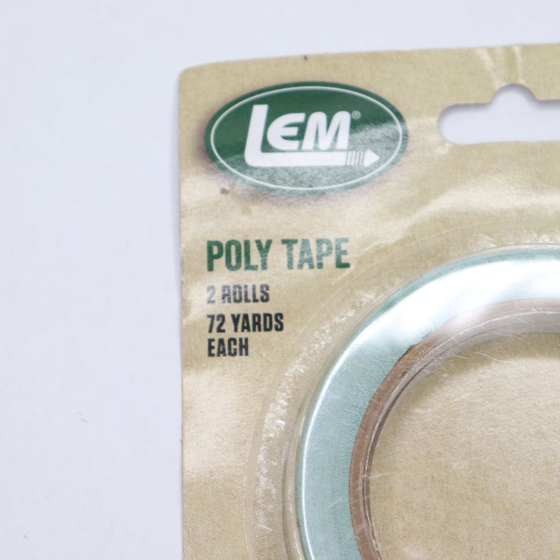 (2-Pk) Lem Poly Bag Sealer Tape Green 3/8&quot; x 72 Yard