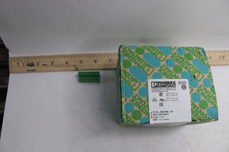 (50-Pk) Phoenix Contact Cable Connector 28-12 AWG 300V 15A 1757064