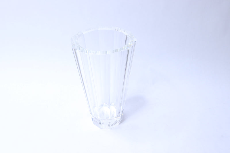 4777387 Fluted Clear Crystal Vase