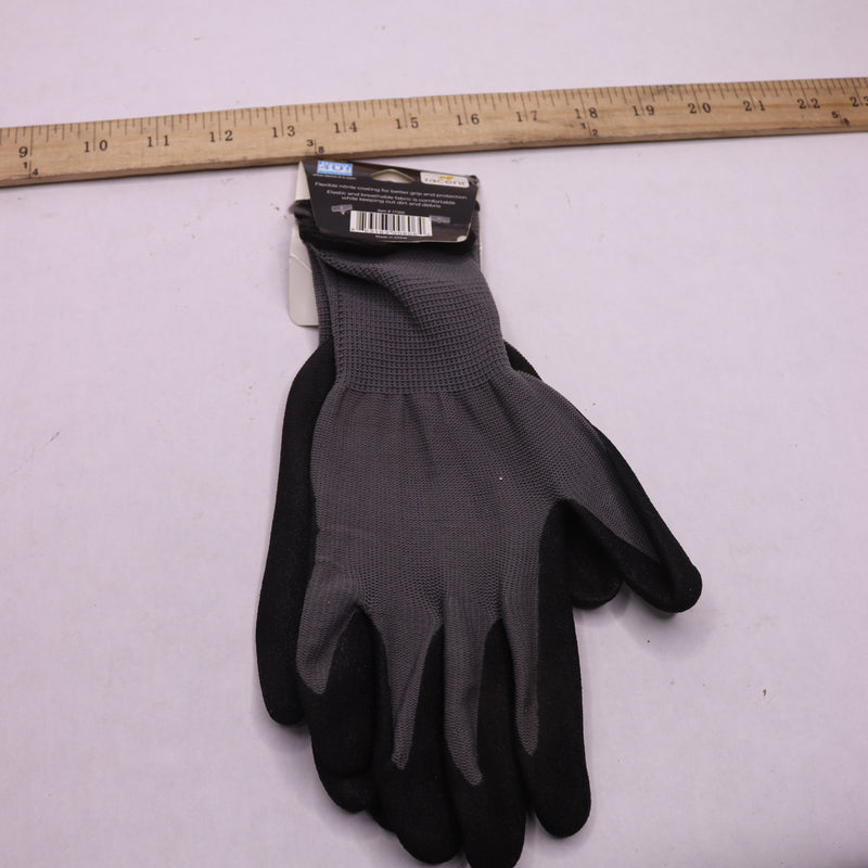 (1-Pair) Jacent Lightweight Multi-Purpose Gloves Black/Gray One-Size 17302
