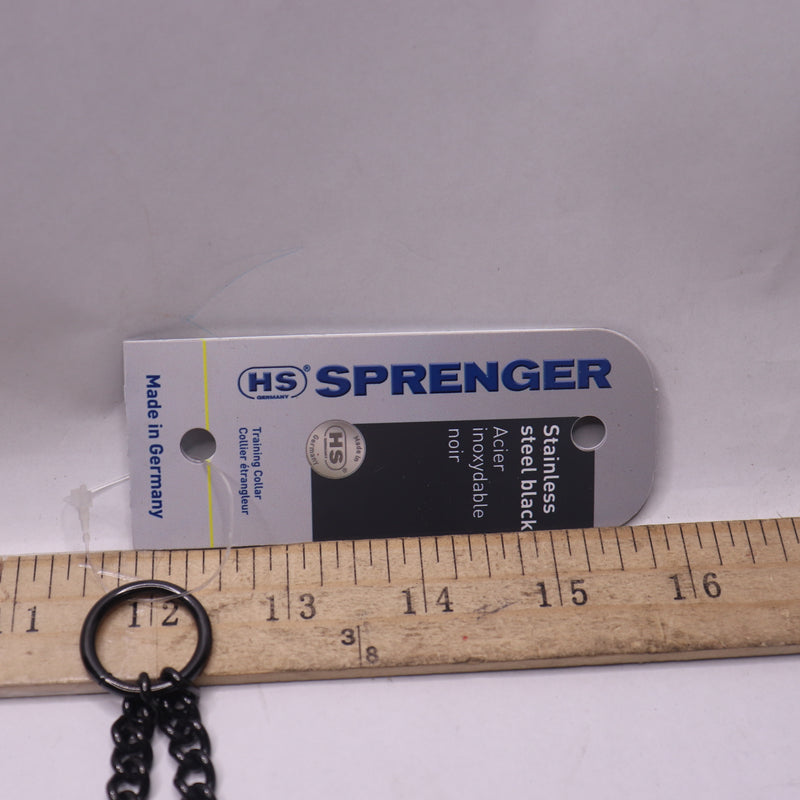 Sprenger Ultra Plus Prong Collar Twin O Ring Micro Stainless Steel Black
