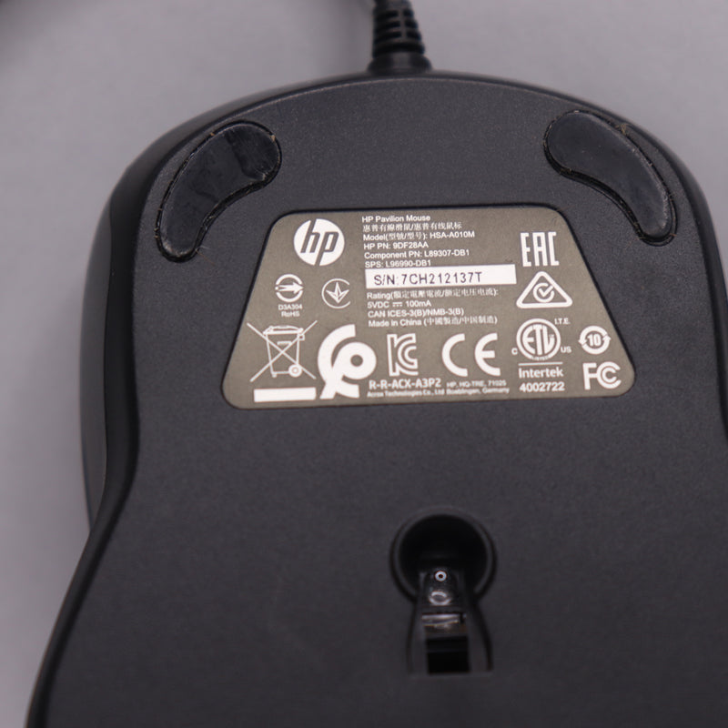 HP USB-A Plug-and-Play Mouse HSA-A010M