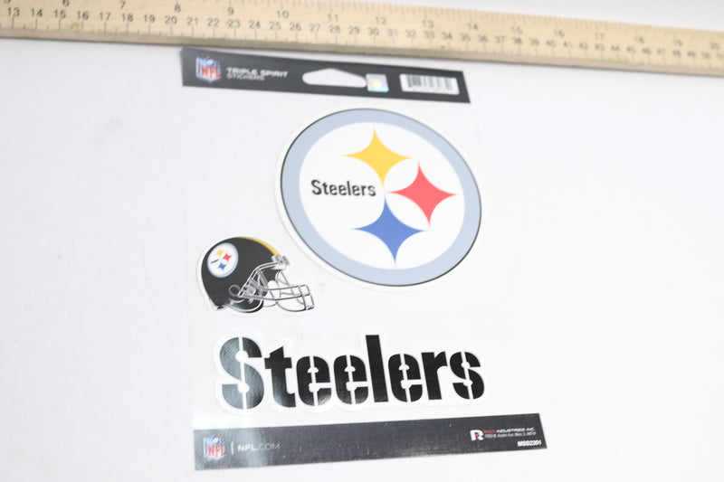 Rico Pittsburgh Steelers Triple Spirit Stickers Die Cut Decals 28965