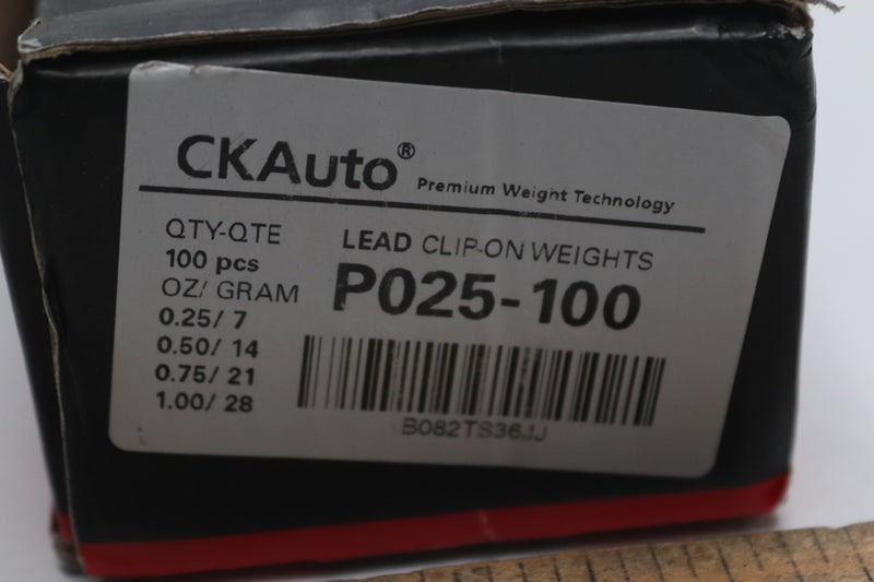 (100-Pcs) CKAuto Lead Clip On Wheel Weights Assortment 0.25oz 0.5oz 0.75oz 1.0oz