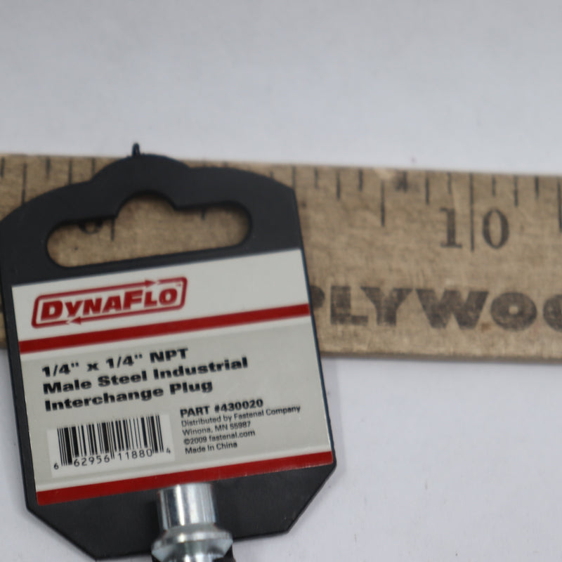 Dynaflo Industrial Interchange Plug Steel 1/4" x 1/4" NPT 430020