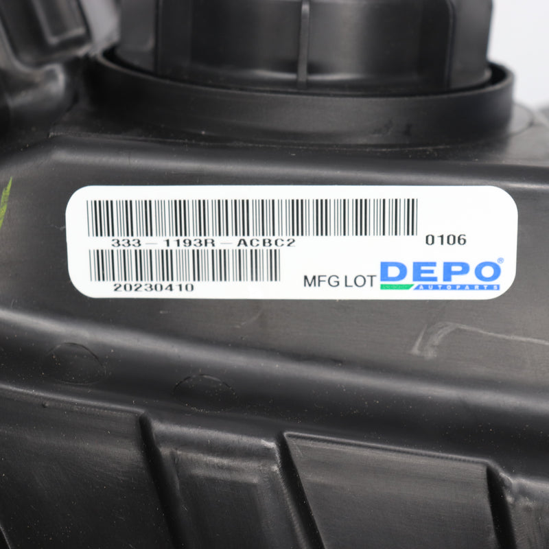 Depo ‎Right Passenger Headlight Projector Black Bezel 333-1193R-ACBC2