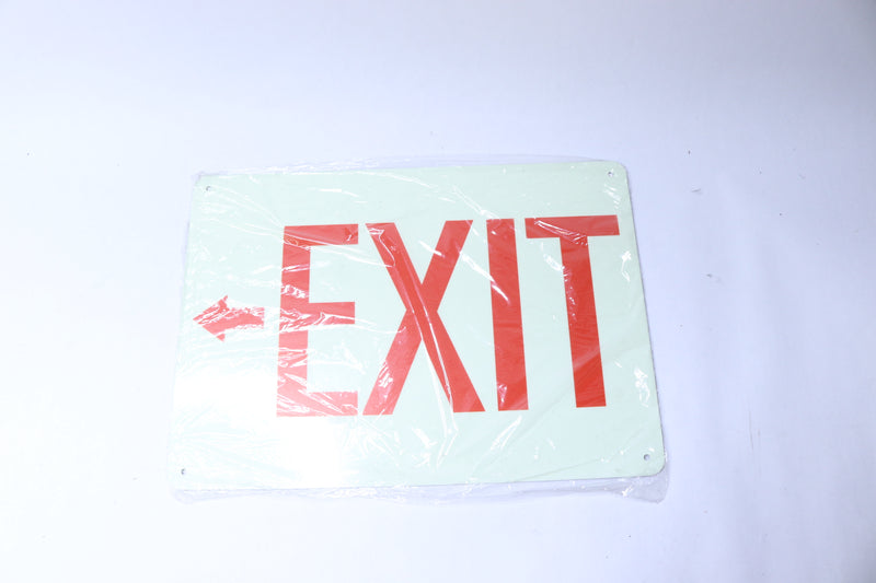 Lyle LCU1-0006-GA_14x10 Recycled Aluminum Exit Sign 14-In W 10-In H