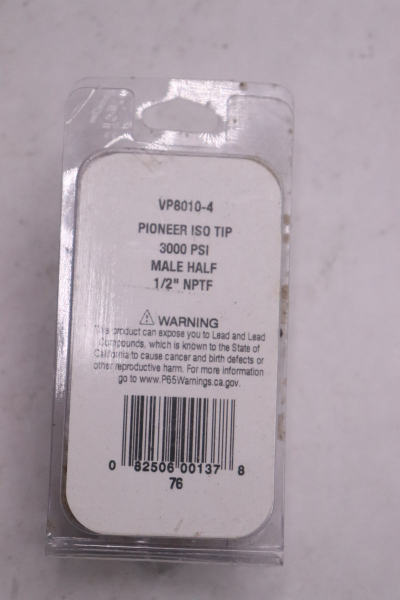Pioneer ISO Tip 3000 psi Male Half 1/2" NPTF VP8010-4