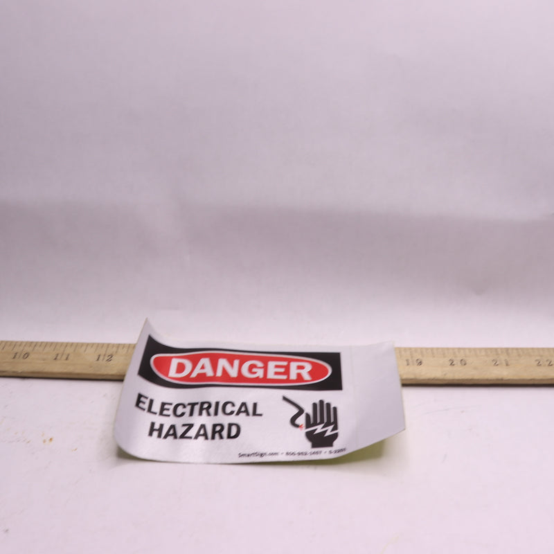 SmartSign Electrical Hazard Danger Sign and Label Plastic S-2201