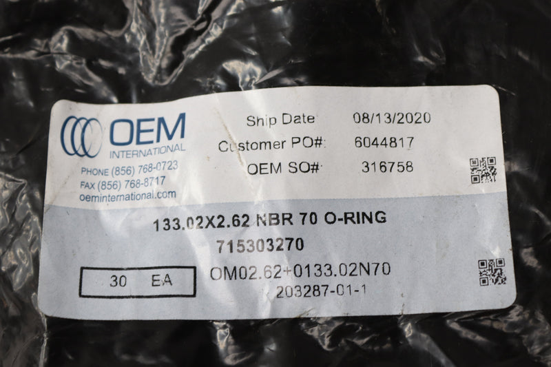 715303270 OEM O-Ring 133.02x2.62 NBR 70 - 30 Pack