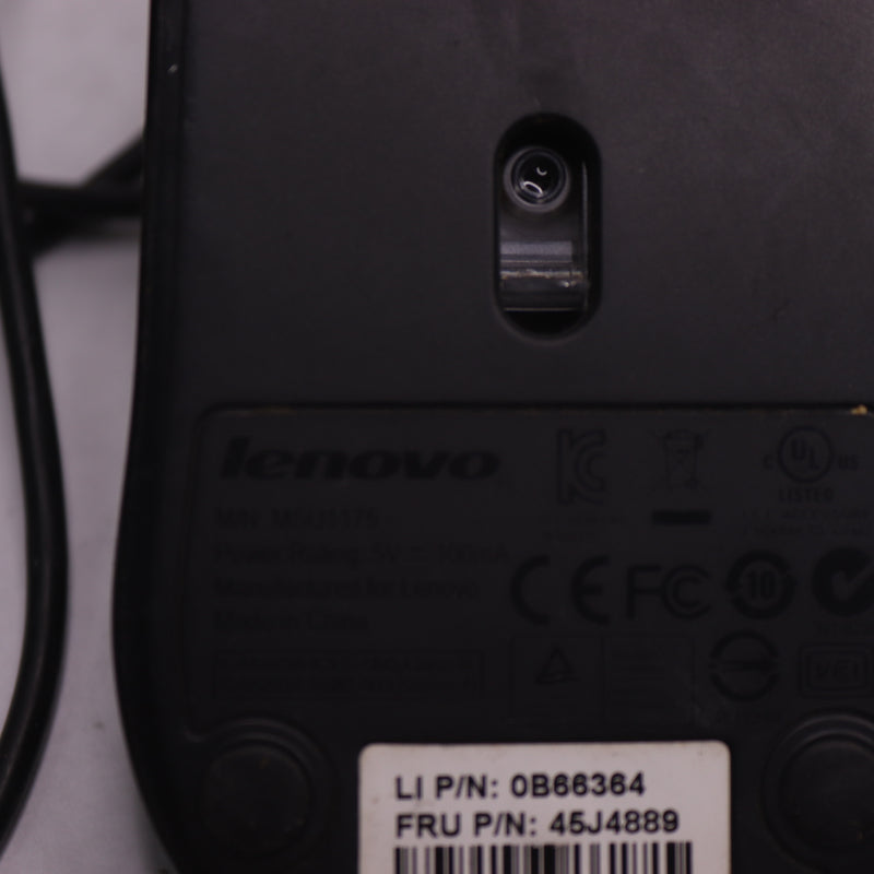 Lenovo USB Mouse Black 0B66364