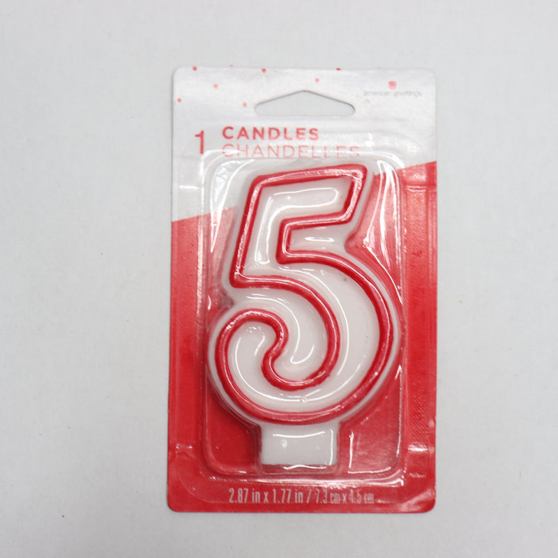American Greetings Birthday Candle Number 5 4-1/2" 03152223