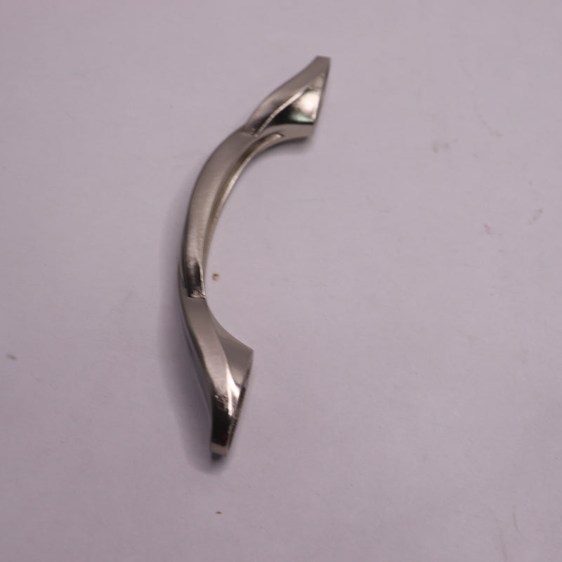 (10-Pk) Franklin Brass Curved Cabinet Pull Drawer Handle Metal Brushed Nickel 3"