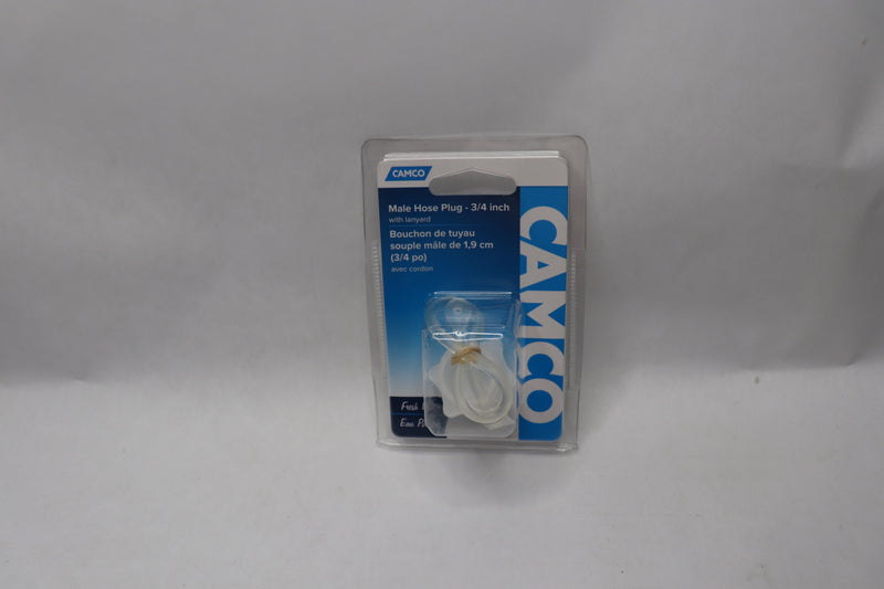 Camco Male Hose Plug with Lanyard 3/4" 22104