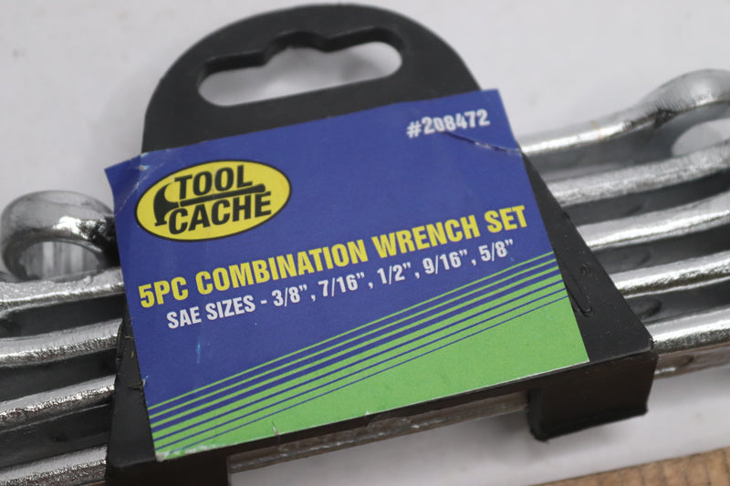 (5-Pk) Tool Cache Combination Wrench Set 208472