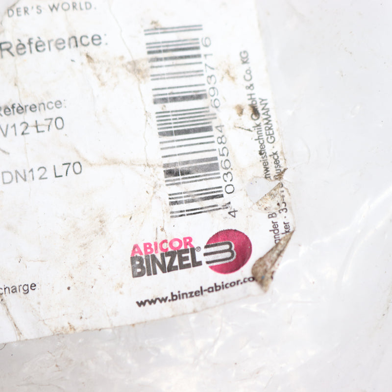 Abicor Binzel Threaded MIG Nozzle Recess 1/2" 145.D015