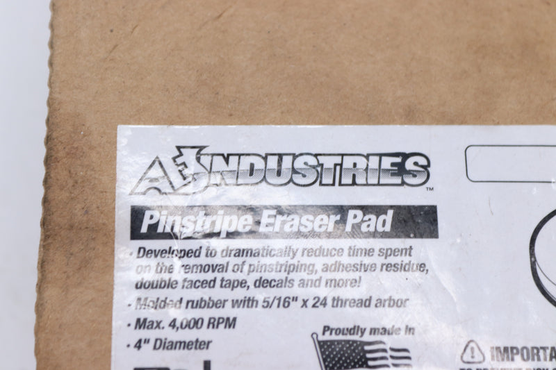 Aes Industries Pinstripe Eraser Wheel Rubber 4" AES-51823