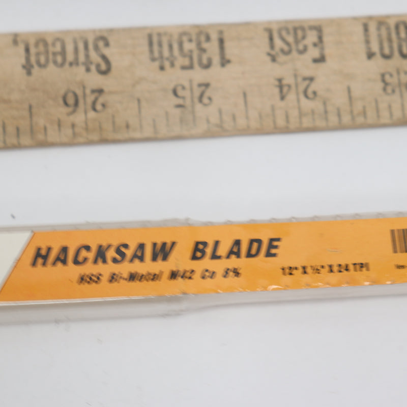 (10-Pk) Foxbc Hacksaw Blade Bi-Metal 24tpi 12" x 1/2"