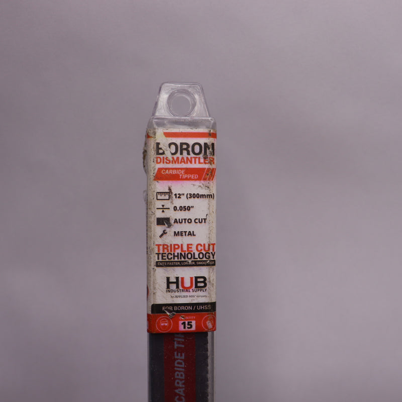 (15-Pk) Boron Replacement Reciprocating Blade Carbide Tip 12" X 1" X .050"